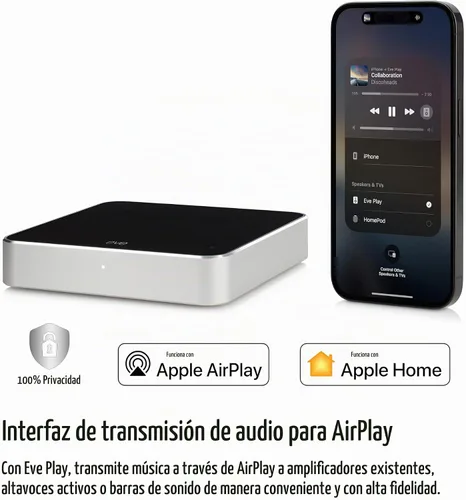 Vista 2 de Eve Play (Apple Home) - Interfaz de transmisión de audio para AirPlay