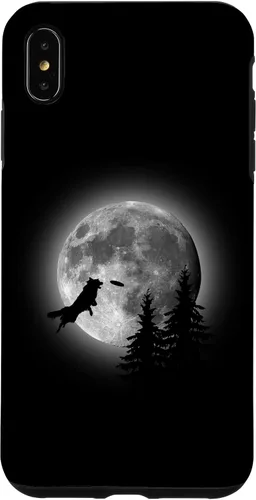 Vista 11 de Border Collie Catching Frisbee Moon Case for iPhone 16