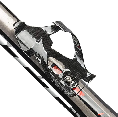 Vista 5 de La botella de agua de la bicicleta de la fibra de carbono llena jaulas soportes del tenedor