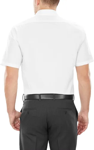 Vista 2 de Van Heusen Men's Short Sleeve Dress Shirt Regular Fit Poplin Solid