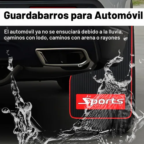 Vista 4 de 4 unidades de guardabarros universal de goma para coche, guardabarros de goma de material suave, protectores contra salpicaduras de goma universal