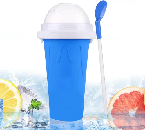 Vista 8 de Máquina para hacer granizados, vaso portátil para hacer granizados, taza mágica de congelación rápida, para hacer helados de batidos caseros