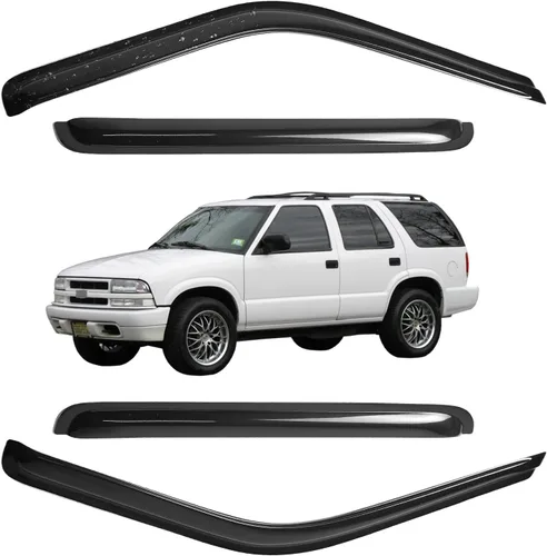 Vista 119 de Viseras para ventanas para Mazda 3 Sedán 4 puertas 2004 2005 2006 2007 2008 2009 estilo JDM Mugen, deflector de viento, protector solar y de lluvia