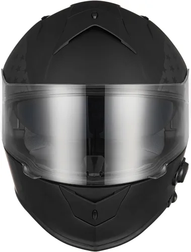 Vista 3 de VCAN - Casco integral de motocicleta con Bluetooth integrado, cara completa con doble visera