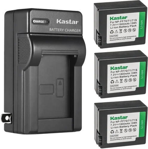 Vista 6 de Kastar NP-FF70 Reemplazo del cargador de batería de pared de CA para Sony DCR-PC108E, DCR-PC109, DCR-PC109E, DCR-PC350, DCR-PC350E, DCR-IP1