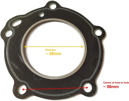 Vista 2 de Motor de barco 369-01005-1 36901-0051M Junta de culata para motor fueraborda Tohatsu Nissan Mercury M NS 4HP 5HP 2 tiempos