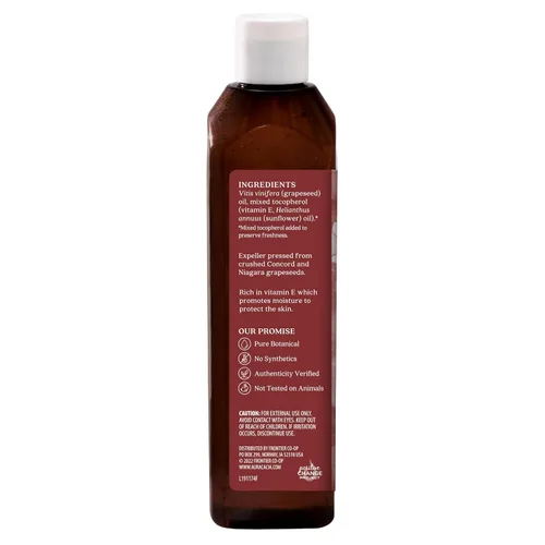 Vista 2 de Aura Cacia - Aceite de semilla de uva puro Proyecto verificado sin OMG 16 onzas líquidas