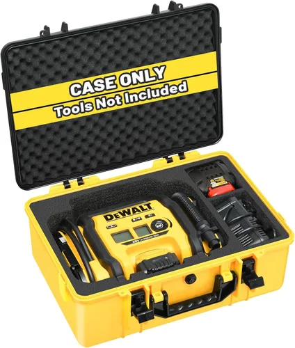 Vista 7 de LOTOCASE Estuche rígido para compresor de aire compatible con el inflador de neumáticos DEWALT 20V MAX DCC020IB, bolsa de transporte