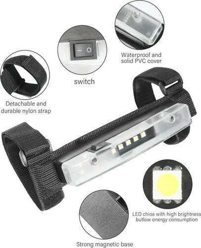 Vista 3 de RACOONA Luz de cúpula UTV, luz interior UTV, luz LED universal para montaje en barra antivuelco, accesorios de automóvil, luz interior de cúpula