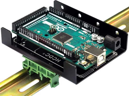 Vista 8 de Soporte de montaje en carril DIN para Raspberry Pi A+ B+2B 3B 3B+4B Zero Arduino Uno Mega Mkr BeagleBone