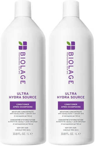 Vista 9 de Biolage Ultra Hydra Source - Acondicionador, acondiciona intensamente, para cabello muy seco, grueso y áspero, infundido con microdosis de manteca