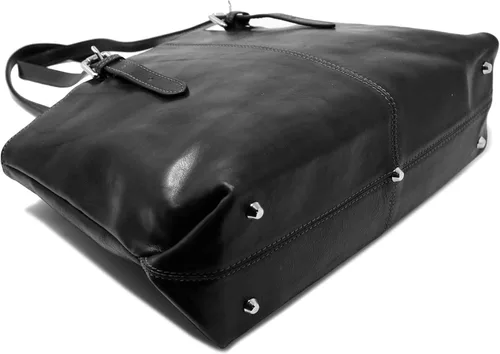 Vista 4 de Floto Venezia - Bolso de mano de cuero italiano para mujer