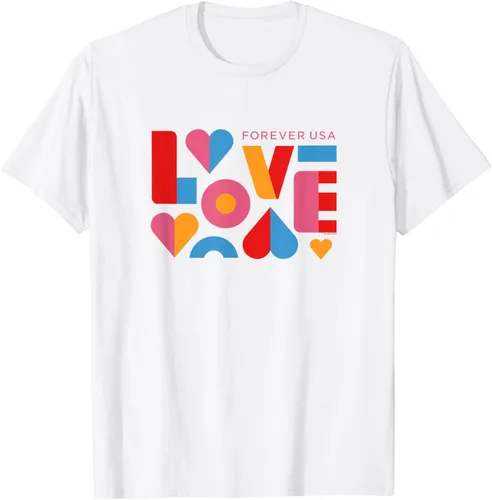 Vista 14 de USPS Camiseta Forever USA Love, Negro
