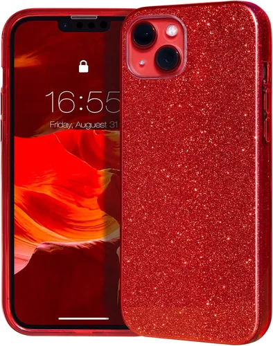 Vista 18 de MATEPROX - Funda compatible con iPhone Air de 6.5' [2025], carcasa protectora de 3 capas con purpurina brillante y tendencia, anti-arañazos y a