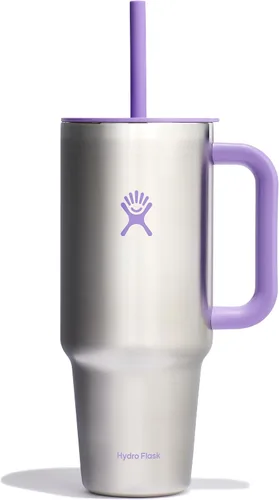 Vista 39 de Hydro Flask Vaso de Viaje con Asa, Tapa y Pajita - Acero Inoxidable Aislado en 24 Oz Aloe