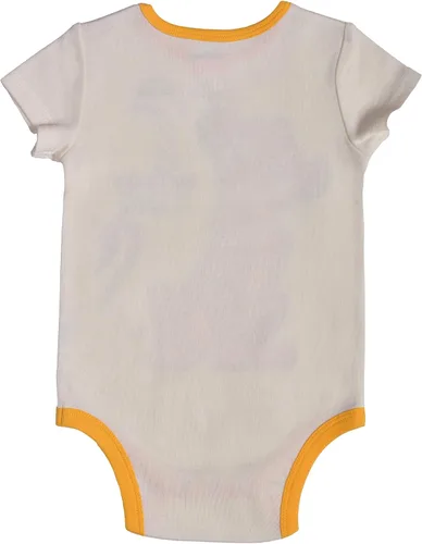 Vista 2 de Disney Lion King Simba Boys 1st Birthday Bodysuit for Newborn and Infant WhiteYellow