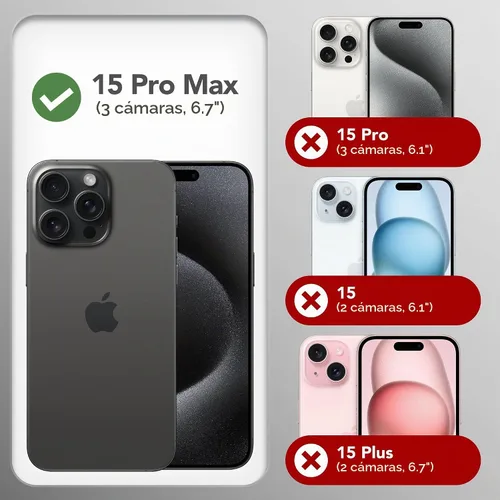 Vista 8 de GONEZ Funda de silicona para iPhone 15 Pro Max, compatible con Magsafe, protector de cámara + protector de pantalla, forro de microfibra suave