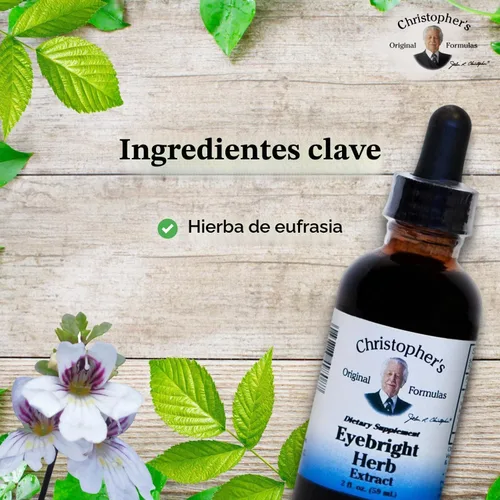 Vista 3 de Christopher's Original Formulas Extracto de hierbas Eyebright, 2 fl oz