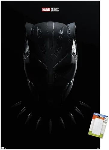 Vista 17 de Trends International Marvel Black Panther: Wakanda Forever - Póster de pared de una hoja, 14.725 x 22.375 pulgadas, versión enmarcada de madera