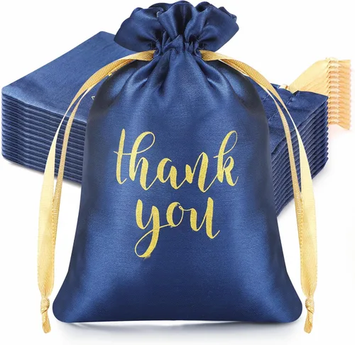Vista 22 de Sieral 50 bolsas de regalo de satén con cordón para joyas, bolsas para dulces para el día del padre, boda, baby shower, despedida de soltera, fiesta