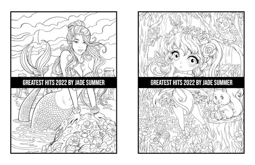 Vista 53 de Greatest Hits An Adult Coloring Book with the 100 Best Pages from the Jade Summer Collection