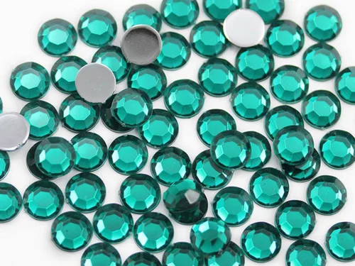 Vista 17 de Allstarco 500 unidades de diamantes de imitación acrílicos acrílicos SS40 Blue Aqua Lite de 0.315 pulgadas (0.315 in), QR120 para hacer joyas