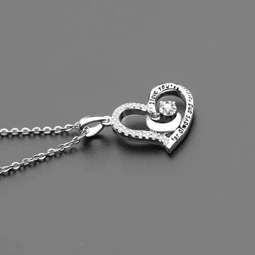 Vista 4 de Collar con colgante de piedra natal, regalo de cumpleaños para mujeres y niñas, Metal