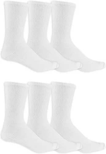 Vista 10 de Dr. Scholl's Calcetines circuladores y diabetes para hombre, paquete de 4 y 6 pares, control de la humedad no vinculante