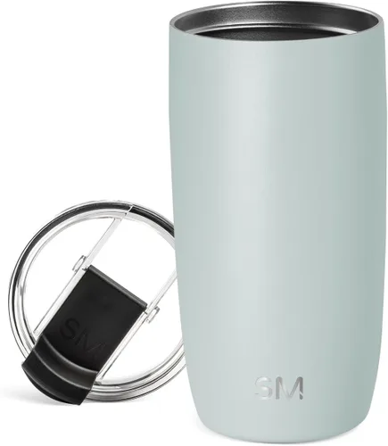 Vista 11 de Simple Modern Taza de café de viaje Tumbler con tapa abatible Reutilizable, aislada, de acero inoxidable, taza de café helado Cold Brew, termo