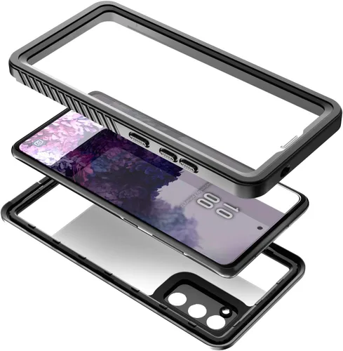 Vista 3 de DINGXIN Funda impermeable para Galaxy S20 FE 5G con certificación IP68, a prueba de golpes, a prueba de polvo, a prueba de nieve, funda resistente