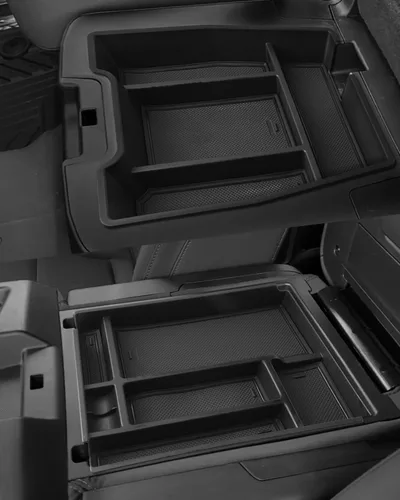 Vista 9 de Bandeja organizadora de consola central de 3 piezas y bandeja de consola compatible con Chevy Silverado 2014-2018/GMC Sierra 1500 y Silverado
