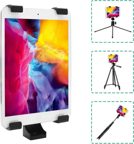 Vista 6 de LINKCOOL Adaptador universal de trípode para tablet, para iPad/Air/Mini, Samsung Galaxy Tab, Nexus y la mayoría de las tabletas, compatible