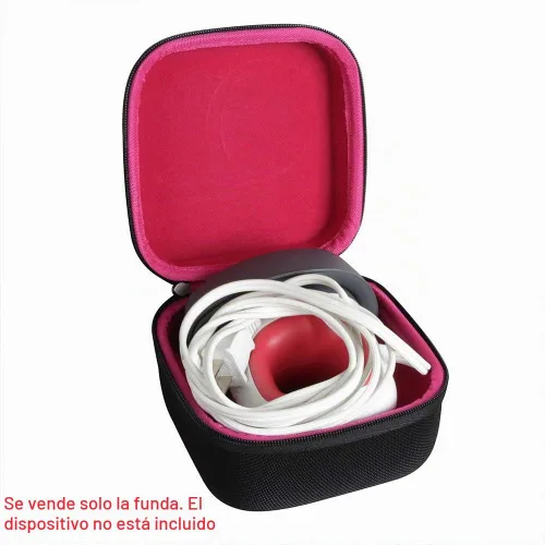 Vista 2 de Hermitshell Estuche rígido de viaje para Cricut Easy Press Mini máquina de prensa de calor (negro + rosa)