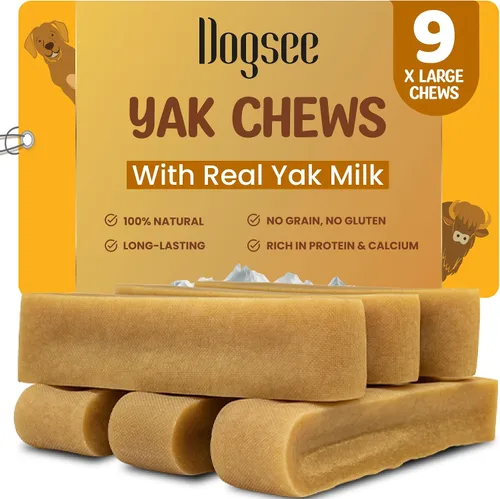 Vista 16 de Dogsee Himalayan Yak Chews (XL - 6 masticables) Masticables de yak para perros grandes Golosinas para perros Ayuda al dolor