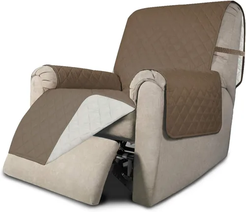 Vista 88 de Easy-Going - Funda reversible para sofá, resistente al agua, con varillas de espuma y correas elásticas, protector de muebles para mascotas y perros
