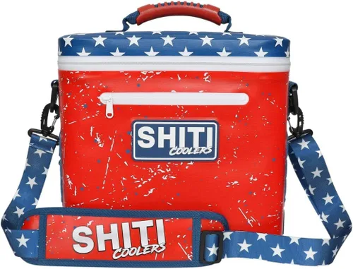 Vista 16 de SHITI Hieleras Enfriador para Camping, Viajes, Playa, Lonchera Suave para Alimentos, Bebidas y Hielo, Portátil, Impermeable, Bolsa Aislada de 24 El