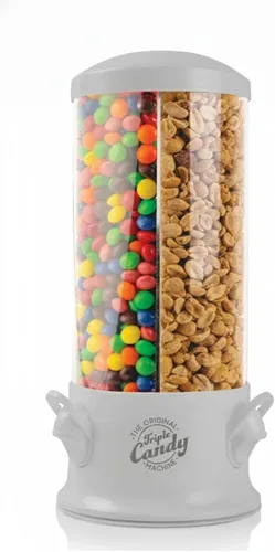 Vista 8 de Handy Gourmet Original Triple Candy Machine-Fun Candy & Nut Dispenser-Nuevo y mejorado (crema de almendras), estándar (JB8450AL)