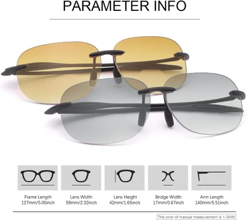 Vista 2 de YIMI Lentes de lectura bifocales anti-luz azul/UV400 para leer el sol lejos y cerca de doble uso para hombres y mujeres, gafas vintage, 2 paquetes