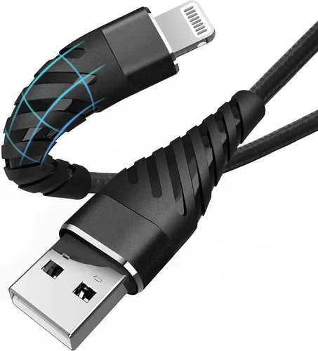 Vista 17 de Cable de carga para iPhone de 3 pies para [certificado MFi de Apple], (paquete de 2) cable Lightning CyvenSmart de 3 pies, cable de carga rápida