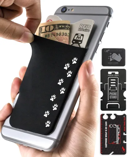 Vista 64 de Gecko - Cartera adhesiva para tarjetas de crédito y dinero en efectivo
