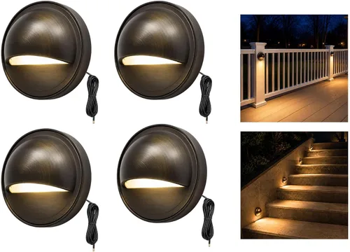 Vista 16 de Gardenreet Luz de cubierta de latón macizo, 12 V, 2700 K, blanco cálido G4, 1 paquete