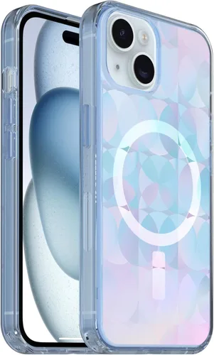 Vista 29 de OtterBox Funda Serie Symmetry+ para iPhone 16e, iPhone 15, iPhone 14 y iPhone 13 (SOLAMENTE), Se Acopla a MagSafe, Ultra-Elegante, Bordes Elevados