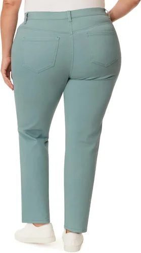 Vista 2 de Gloria Vanderbilt Amanda Classic - Jeans cónicos de tiro alto para mujer Aegean Teal