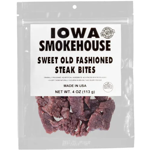 Vista 9 de IOWA SMOKEHOUSE Bocaditos de bistec, 4 onzas (pimienta negra agrietada pequeña)