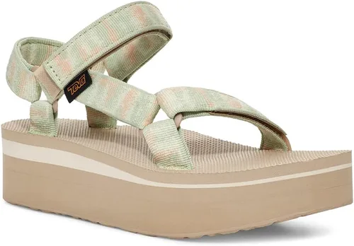 Vista 54 de Sandalia Teva de plataforma universal para mujer Balance Oliva Quemada