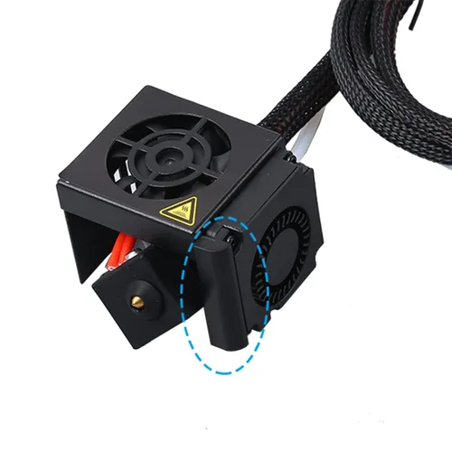 Vista 3 de CR 10 Extrusora Ventilador de enfriamiento DC 12V 40x40x10MM Ventilador y ventilador axial con conducto de enfriamiento activo para impresora 3D