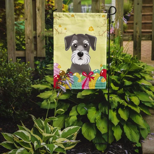 Vista 738 de Caroline's Treasures BB1923GF Bandera decorativa para jardín con diseño de Border Collie, para caza de huevos de Pascua, para jardín, jardín, patio