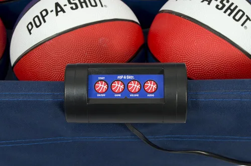 Vista 5 de Pop-A-Shot - Home Dual Shot Arcade Basketball Game with NBA Graphics l Sensor Scoring l 16 Game Modes l 7 Balls l Foldable Storage l for All NBA Fans