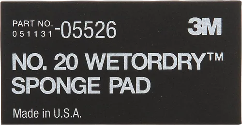 Vista 4 de 3M Wetordry esponja n.º 20 (2-3/4 pulgadas x 5-1/2 pulgadas x 3/8 pulgadas), 1, Negro