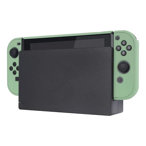 Vista 7 de eXtremeRate PlayVital Back Cover for Nintendo Switch Console, NS Joycon Handheld Controller Separable Protector Hard Shell, Customized Dockable